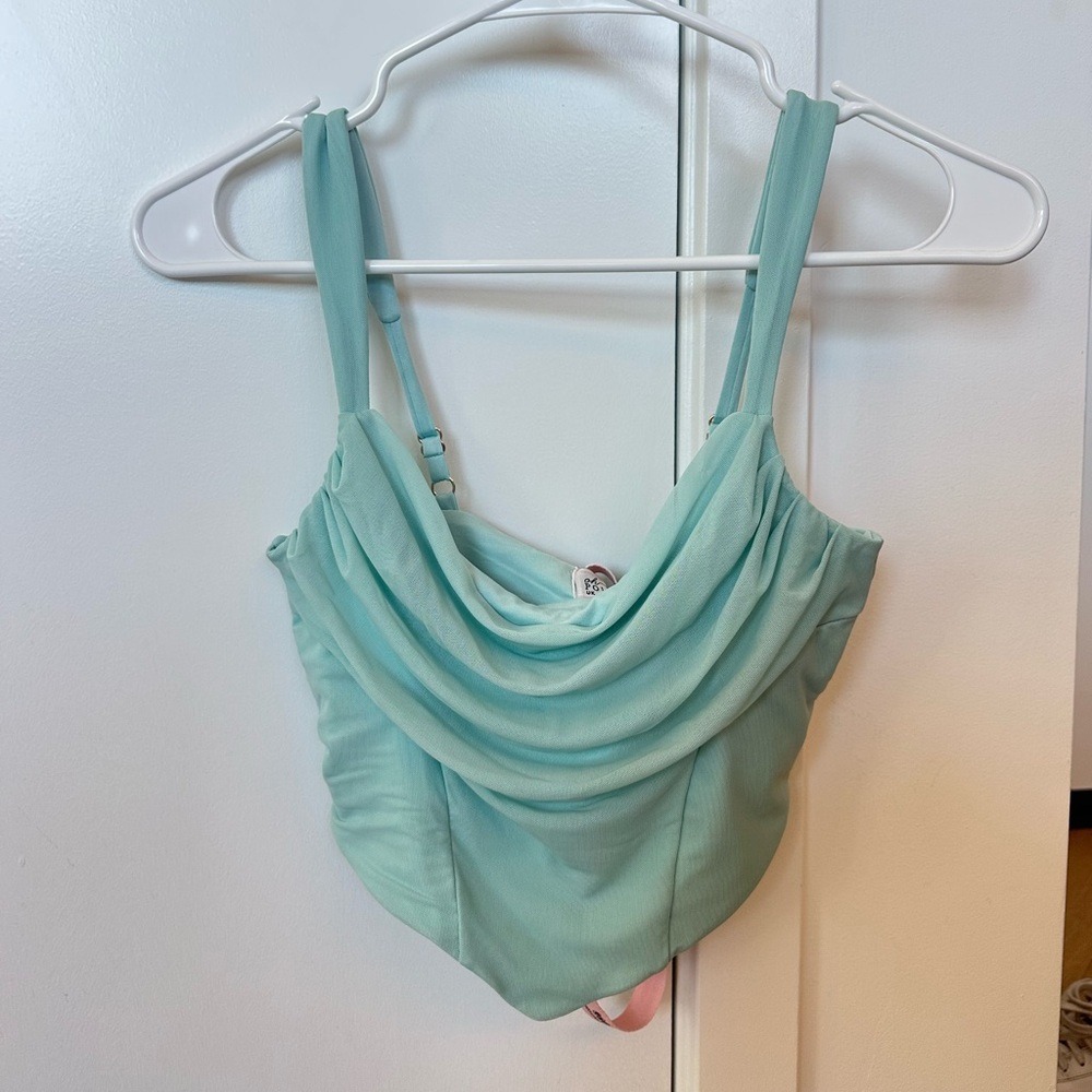 Oh Polly Top in ‘aqua’